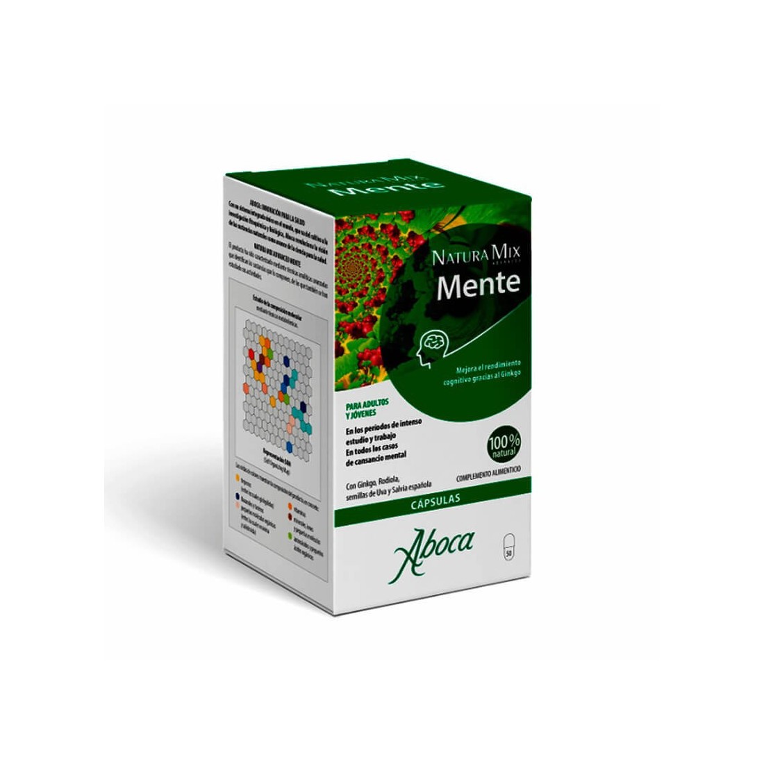 Compra Aboca Natura Mix Advanced Mente 50 Comprimidos al mejor precio | Más Parafarmacia