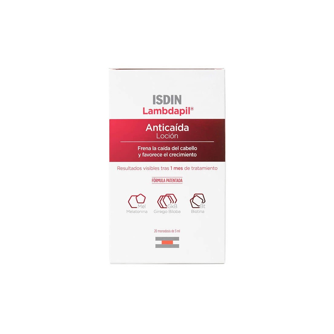 Compra Isdin Lambdapil Anticaida Locion 20 Monodosis X 3 Ml al mejor precio | Más Parafarmacia