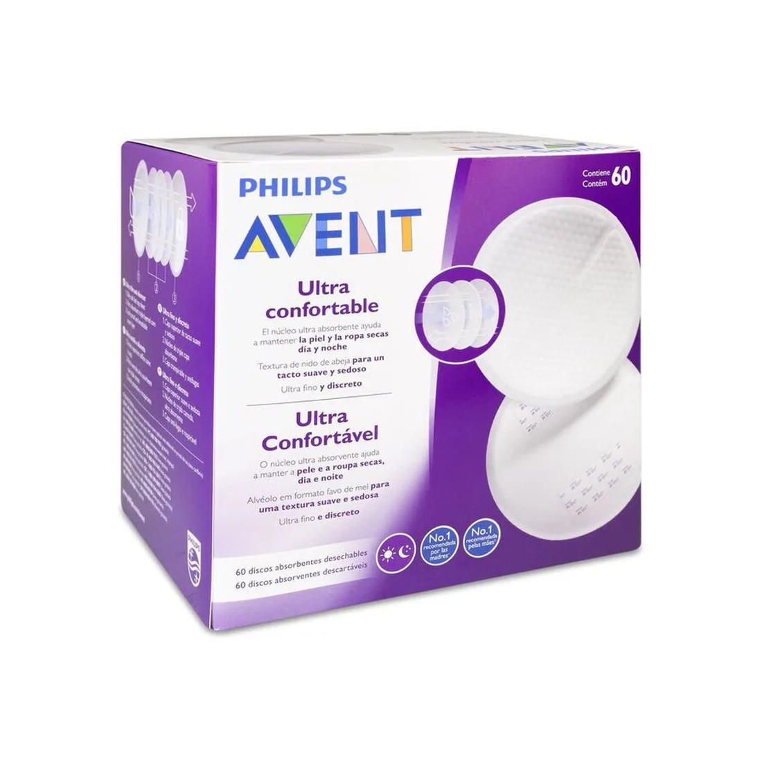 Compra Philips Avent Discos Absorbentes Desechables 60 Unidades al mejor precio | Más Parafarmacia