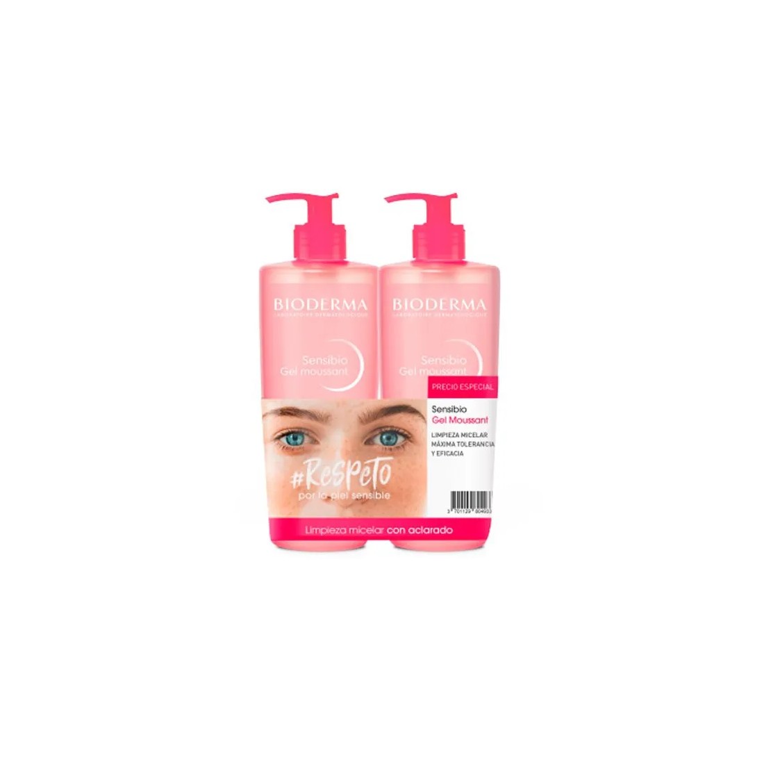 Compra Bioderma Duplo Sensibio Gel Moussant 500Ml + 500Ml al mejor precio | Más Parafarmacia