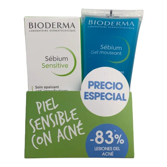 Bioderma Sebium Sensitive 30Ml + Sebium Gel Moussant 100Ml