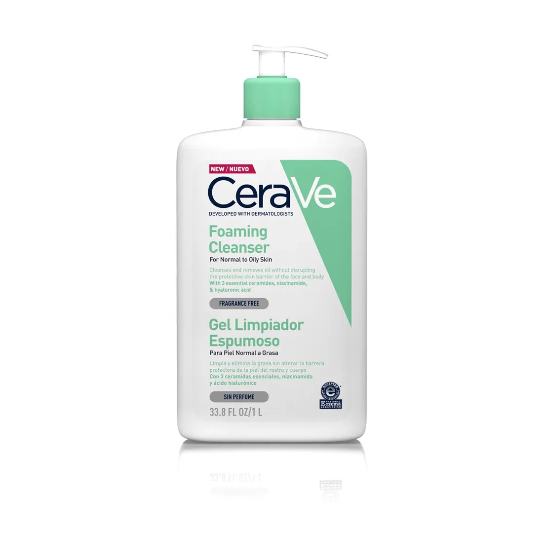 imagen cerave gel espumoso 1 litro