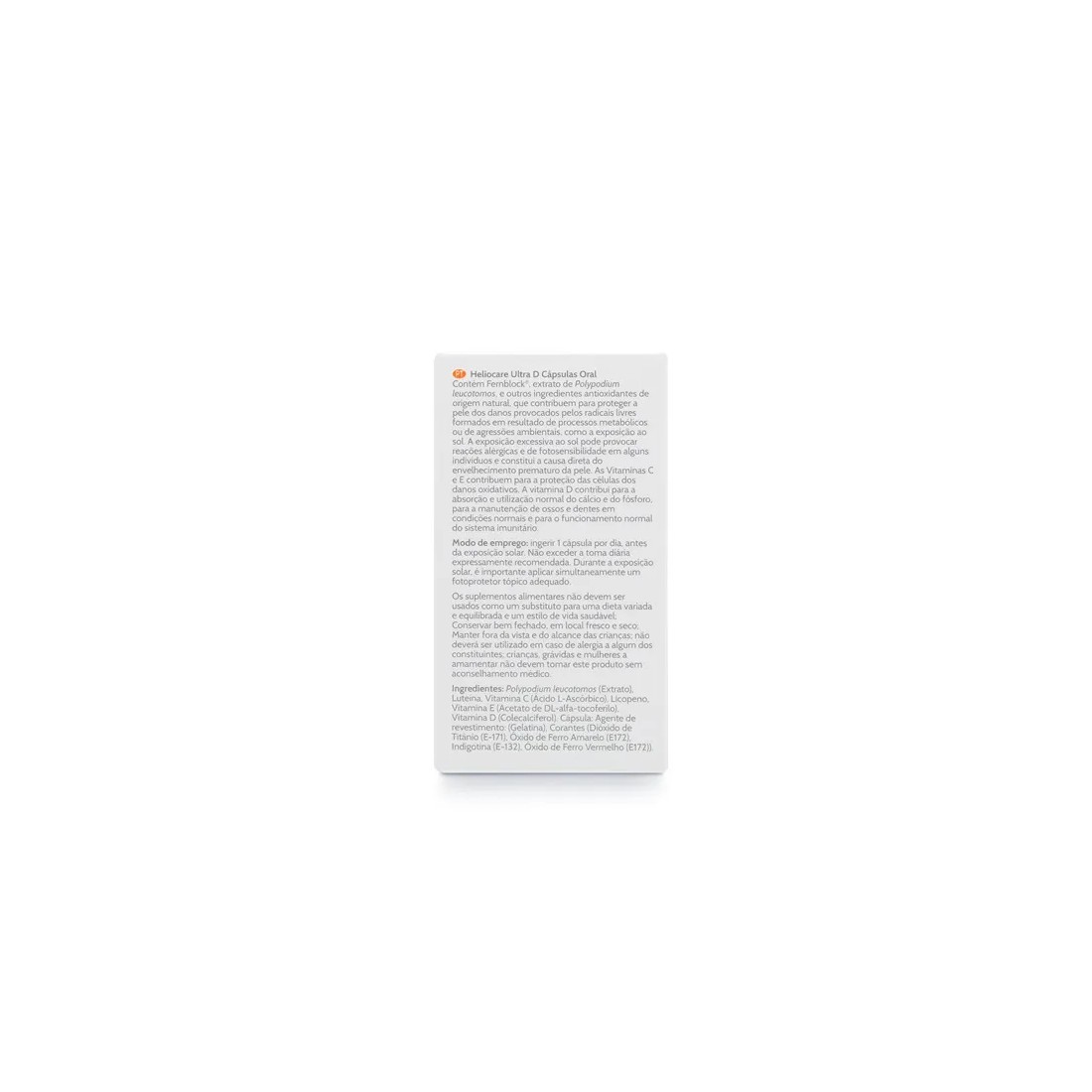 Heliocare Ultra D 30 Capsulas Envase Lateral