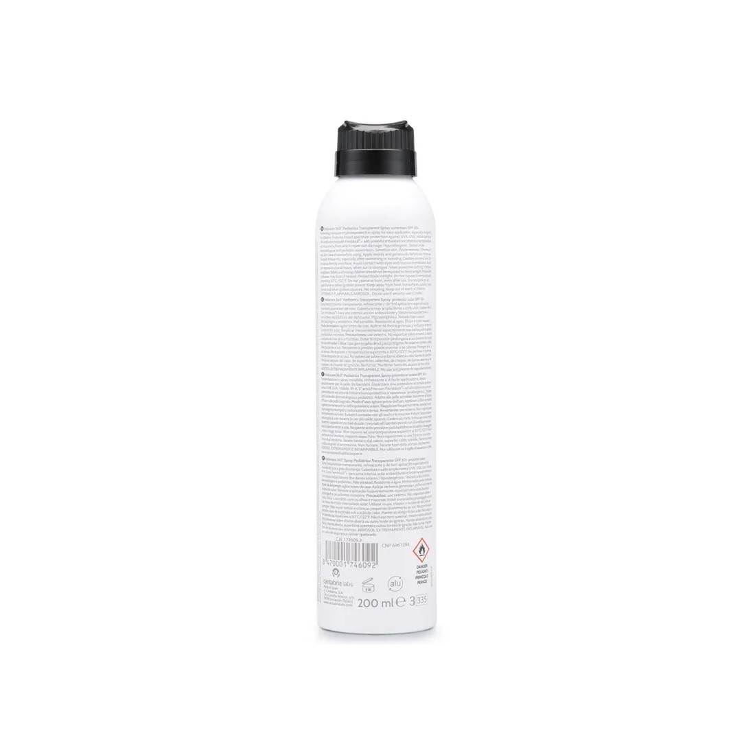 Imagen Heliocare 360 Pediatrics Transparent Spray Trasera
