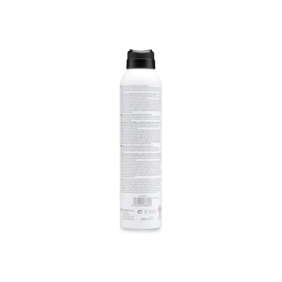 imagen heliocare 360 invisible spray
 reverso
