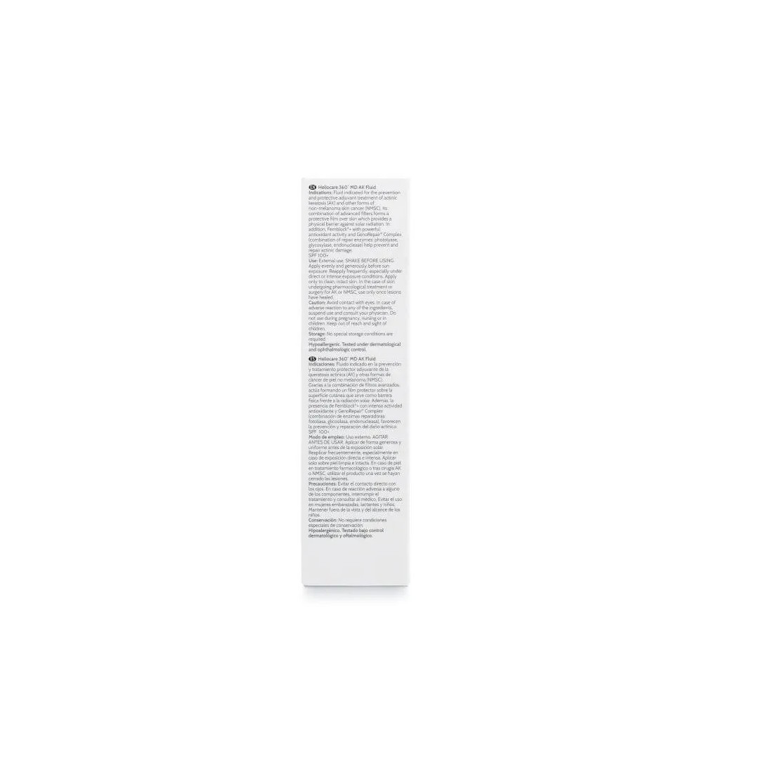 imagen Heliocare 360º MD AK Fluido SPF100+ reverso