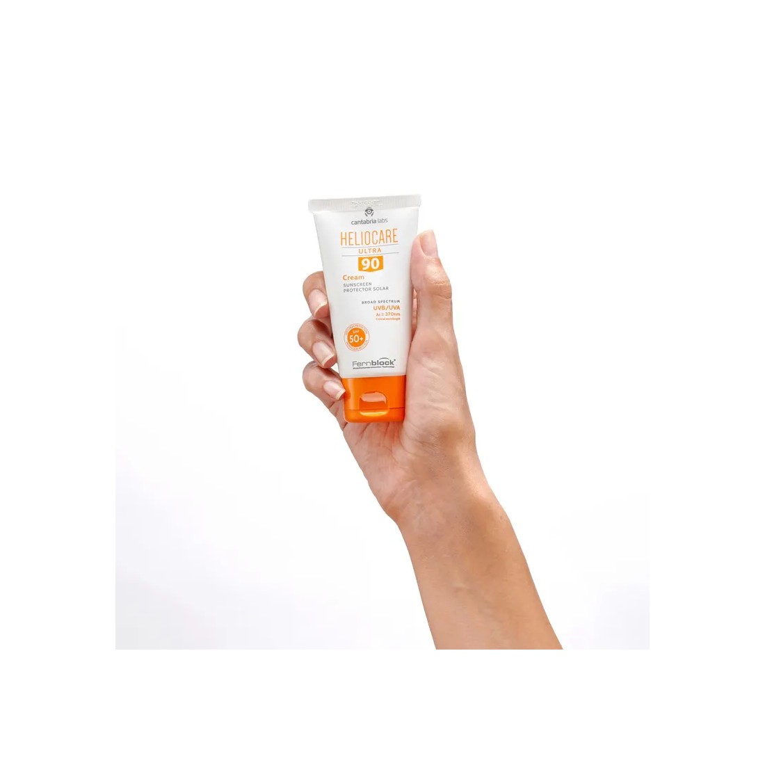 Imagen Heliocare Ultra 90 Cream 50ml mano