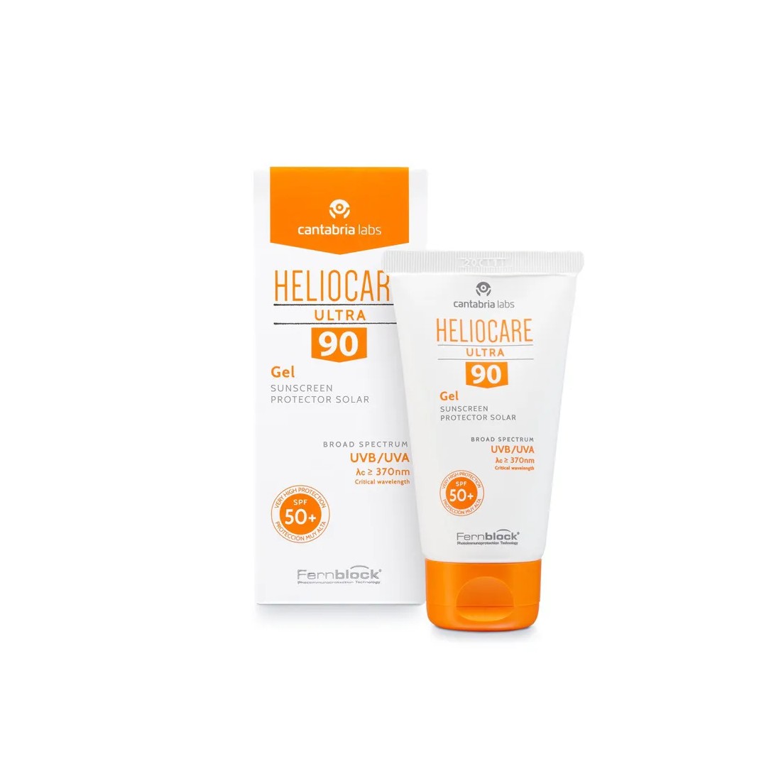 Imagen Heliocare Ultra 90 Gel 50ml envase y producto