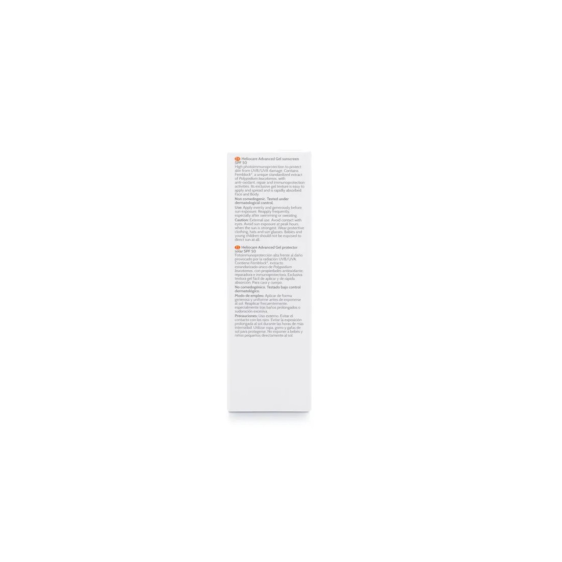 Imagen Heliocare Advance Gel 50ml envase trasera