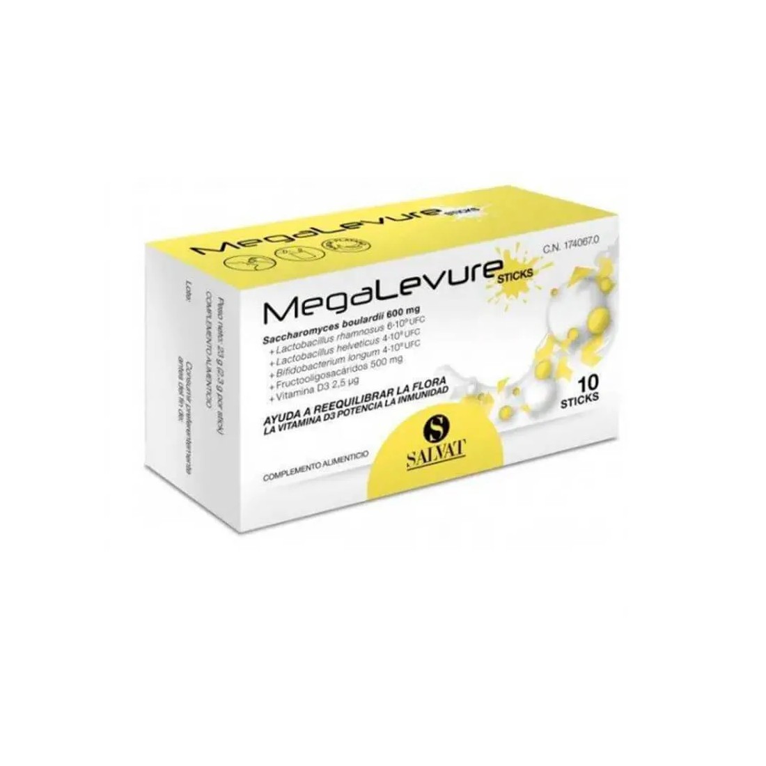 Megalevure 10 Sticks Bucodispersables
