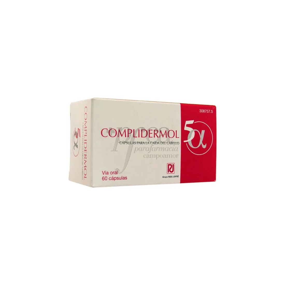 Complidermol 5 Alfa 60 Capsulas envase