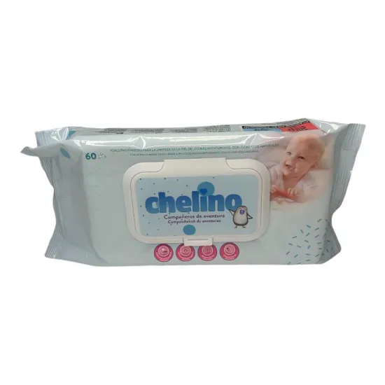 Chelino Toallitas Dermo Sensitive 60 Unidades envase