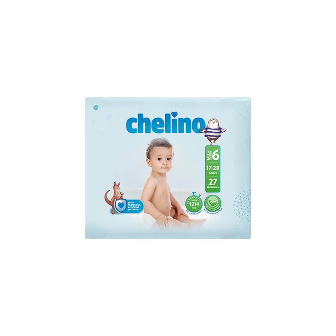 Chelino Pañal Talla 6 17-28 Kilos 27 Unidades