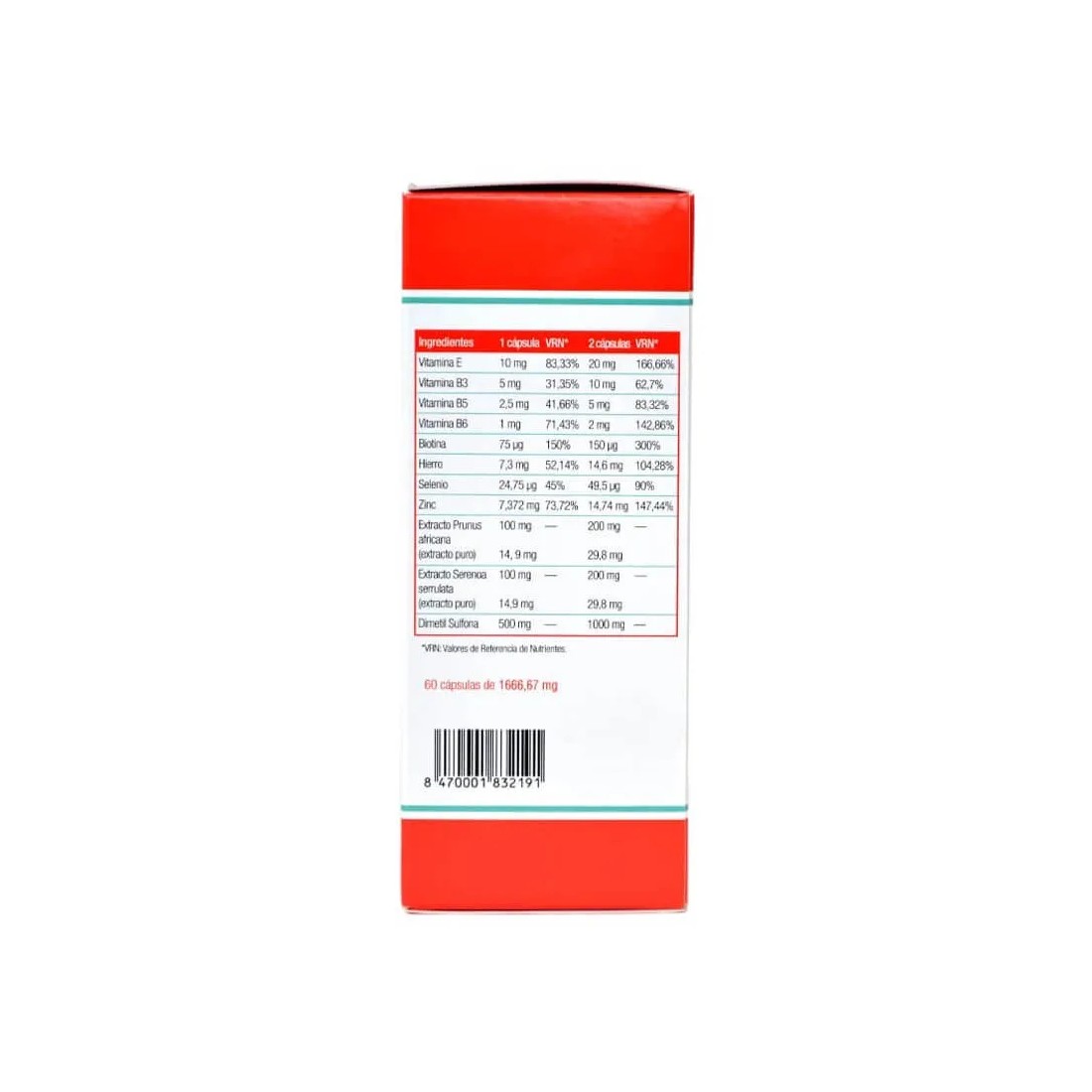Complidermol 5 Alfa Plus 60 Capsulas ingredientes