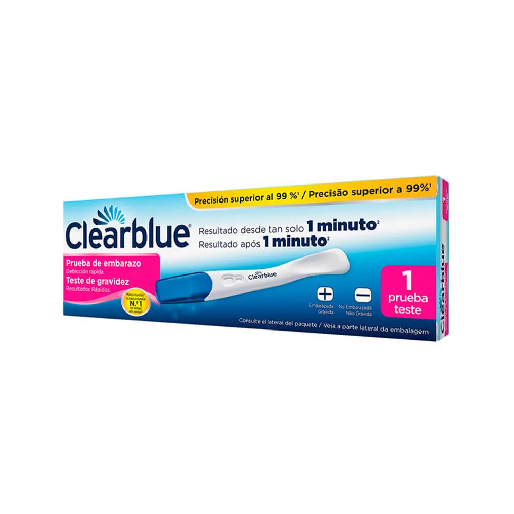 clearblue test embarazo 1 minuto