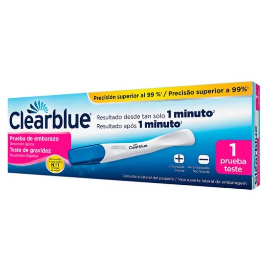clearblue test embarazo 1 minuto