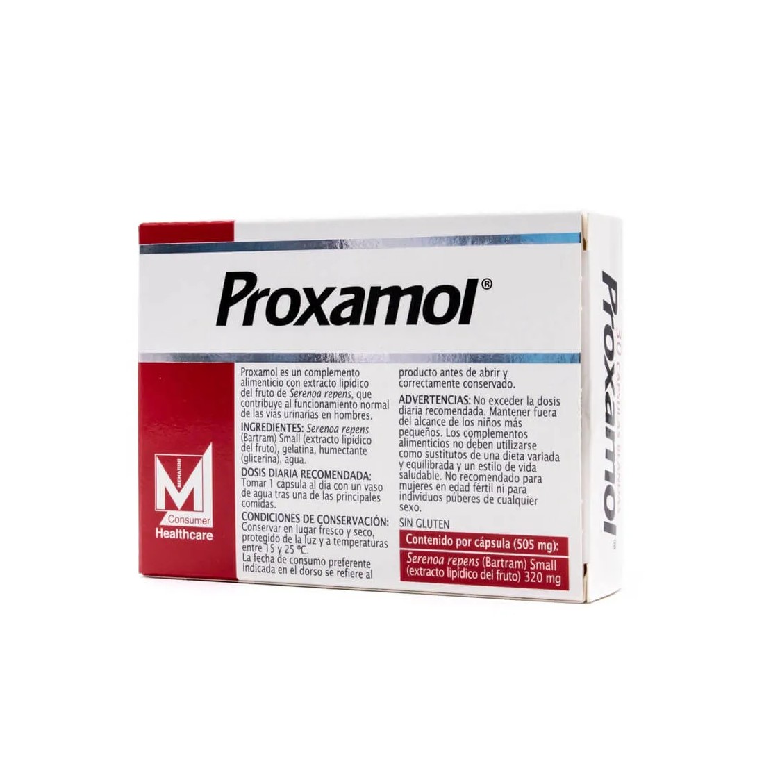 Proxamol 30 Capsulas reverso descripción