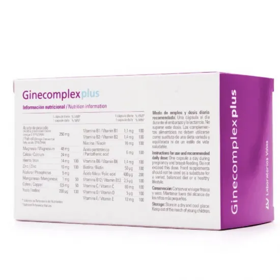 Ginecomplex Plus 60 Capsulas ingredientes