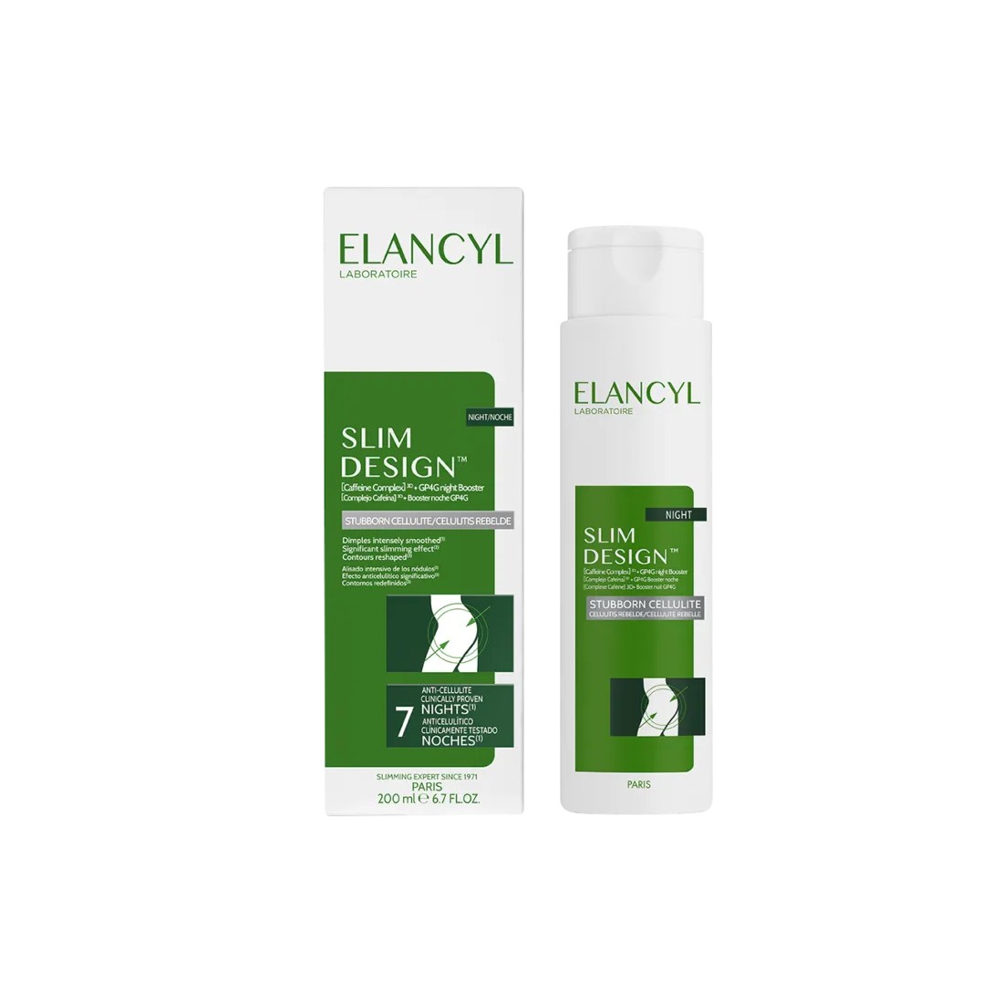 Compra Elancyl Anticelulítico Slim Design Noche 200 ml al mejor precio | Más Parafarmacia