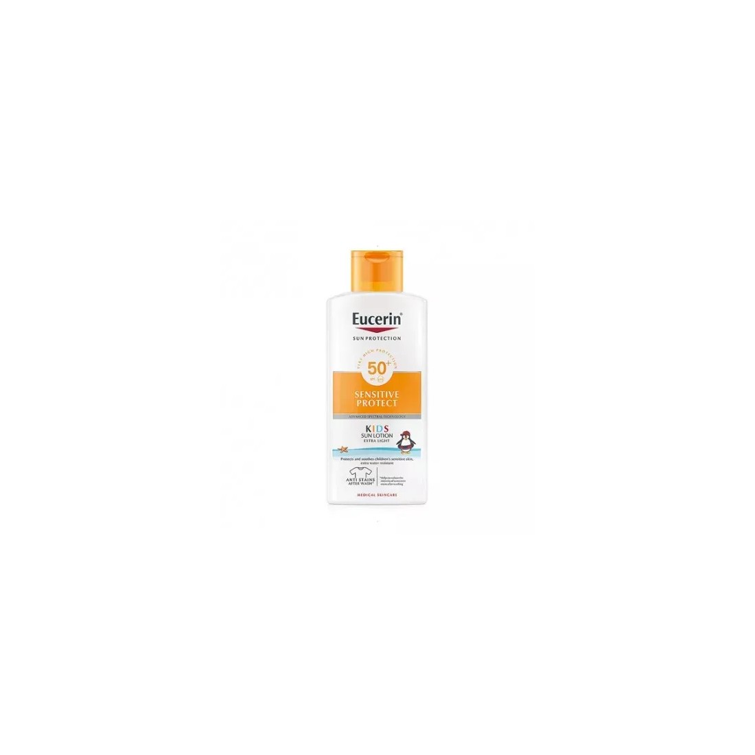Compra Eucerin Sensitive Protect Sun Kids Lotion SPF50 400 Ml al mejor precio | Más Parafarmacia