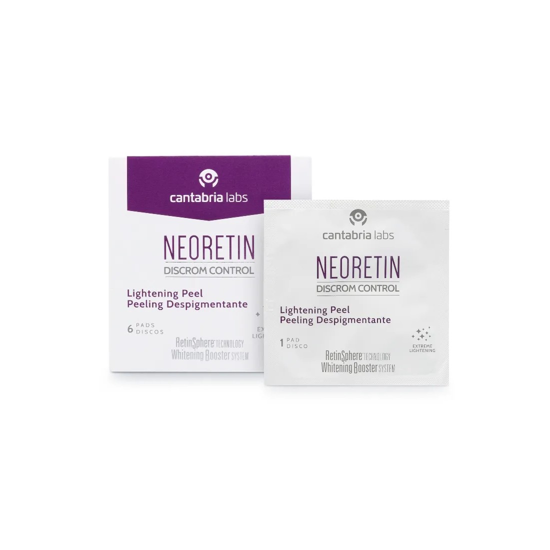 imagen neoretin pigment corrector peel caja y sobre