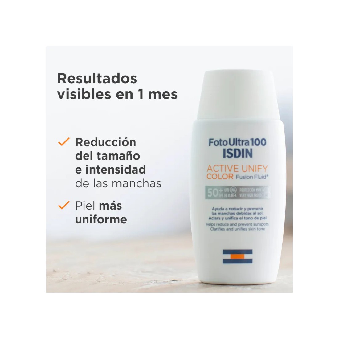 Compra Isdin Fotoultra Active Unify Color Fusion Fluid SPF 50+ al mejor precio | Más Parafarmacia