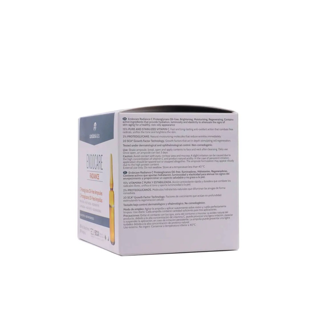 Endocare Radiance C Proteoglicanos Oil-free 30 Ampollas composición