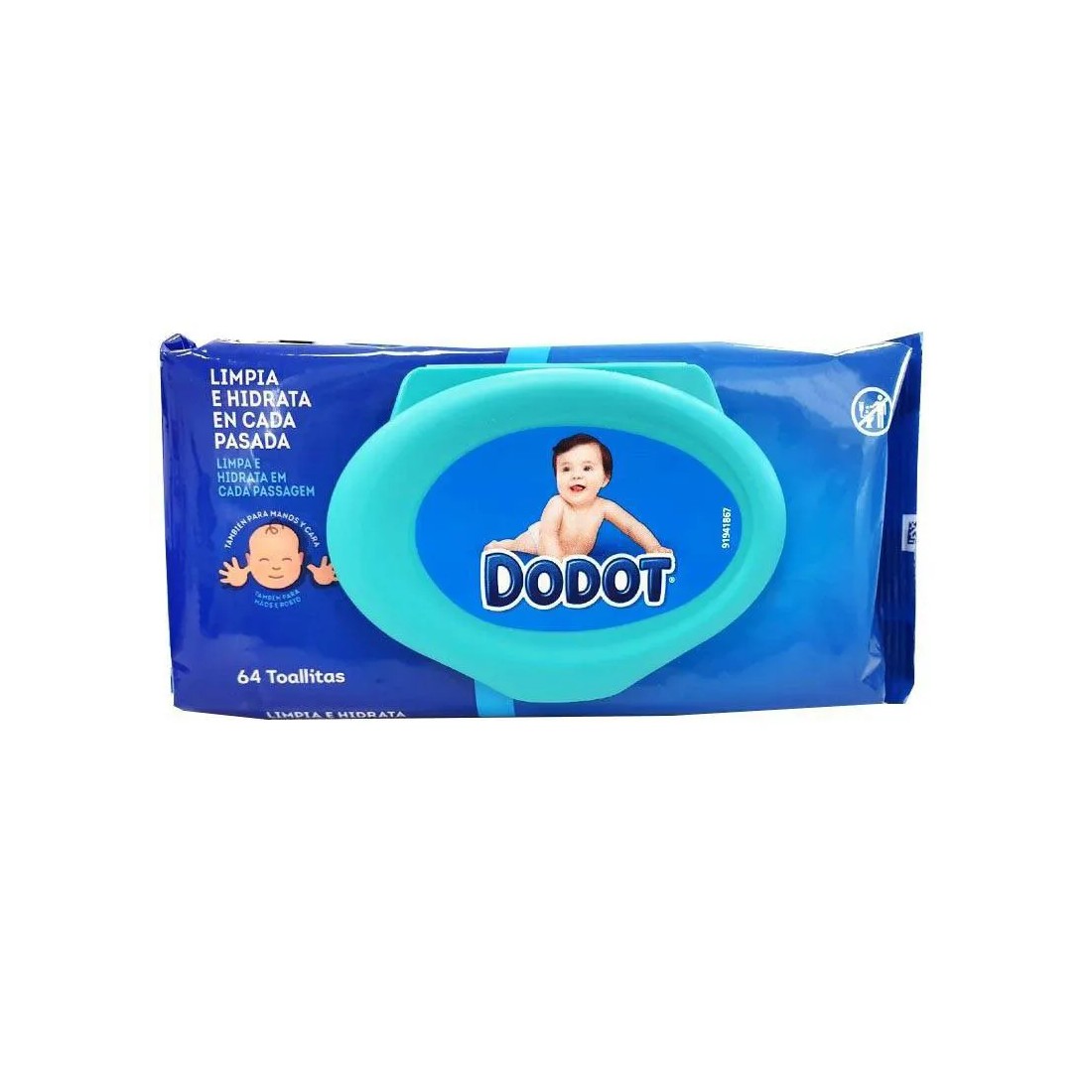Dodot Toallitas Dermoactive Recambio 64 Unidades