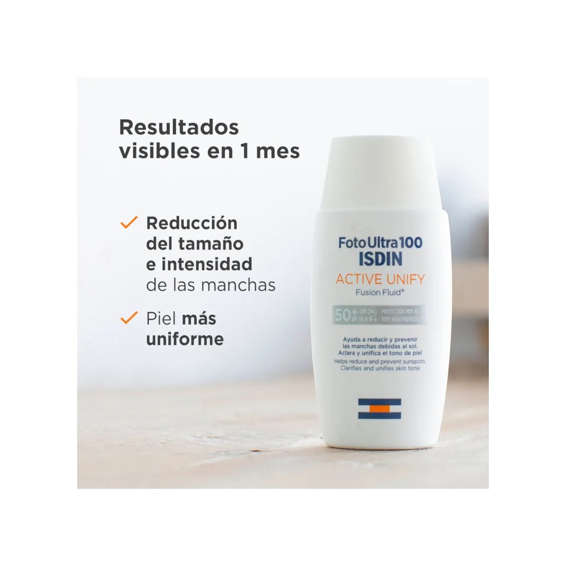 Isdin Fotoultra 100 Active Unify Fusión Fluido 50 ml ventajas