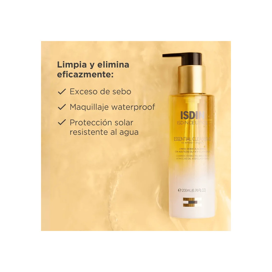 Isdin Isdinceutics Essential Cleansing 200 Ml función