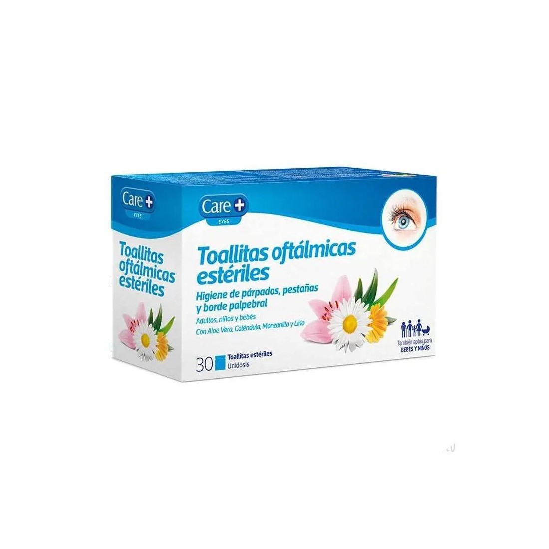 Stada Care+ Toallitas Oftalmicas 30 Unidades