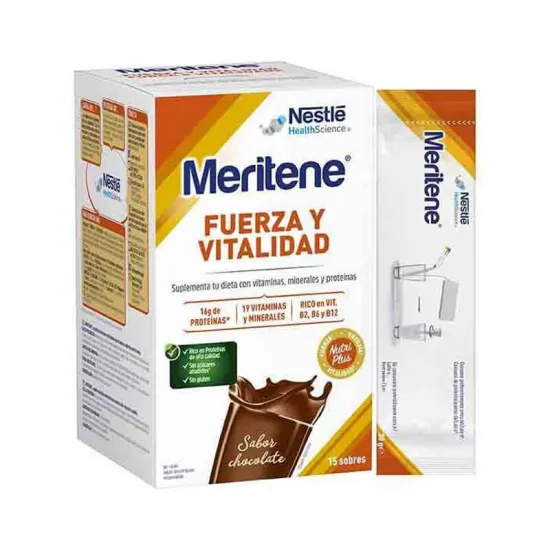 Nestle Meritene Chocolate 15 Sobres 30 Gramos