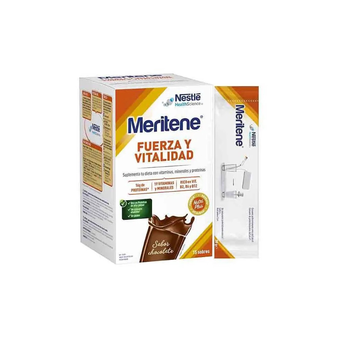 Nestle Meritene Chocolate 15 Sobres 30 Gramos
