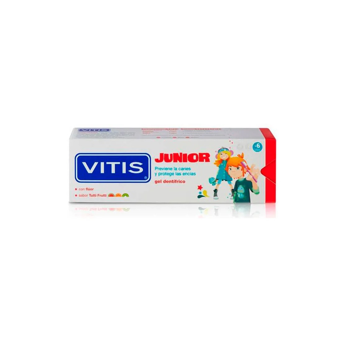 Vitis Junior Gel Dentrifico Sabor Tutti Frutti 75 Ml envase