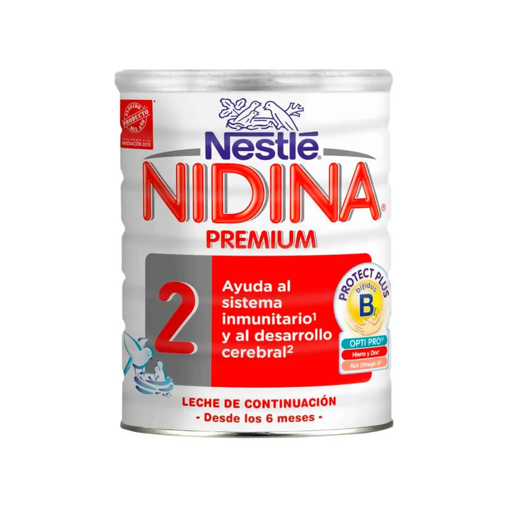 Nidina 2 Premium Leche de Continuación, 800 g