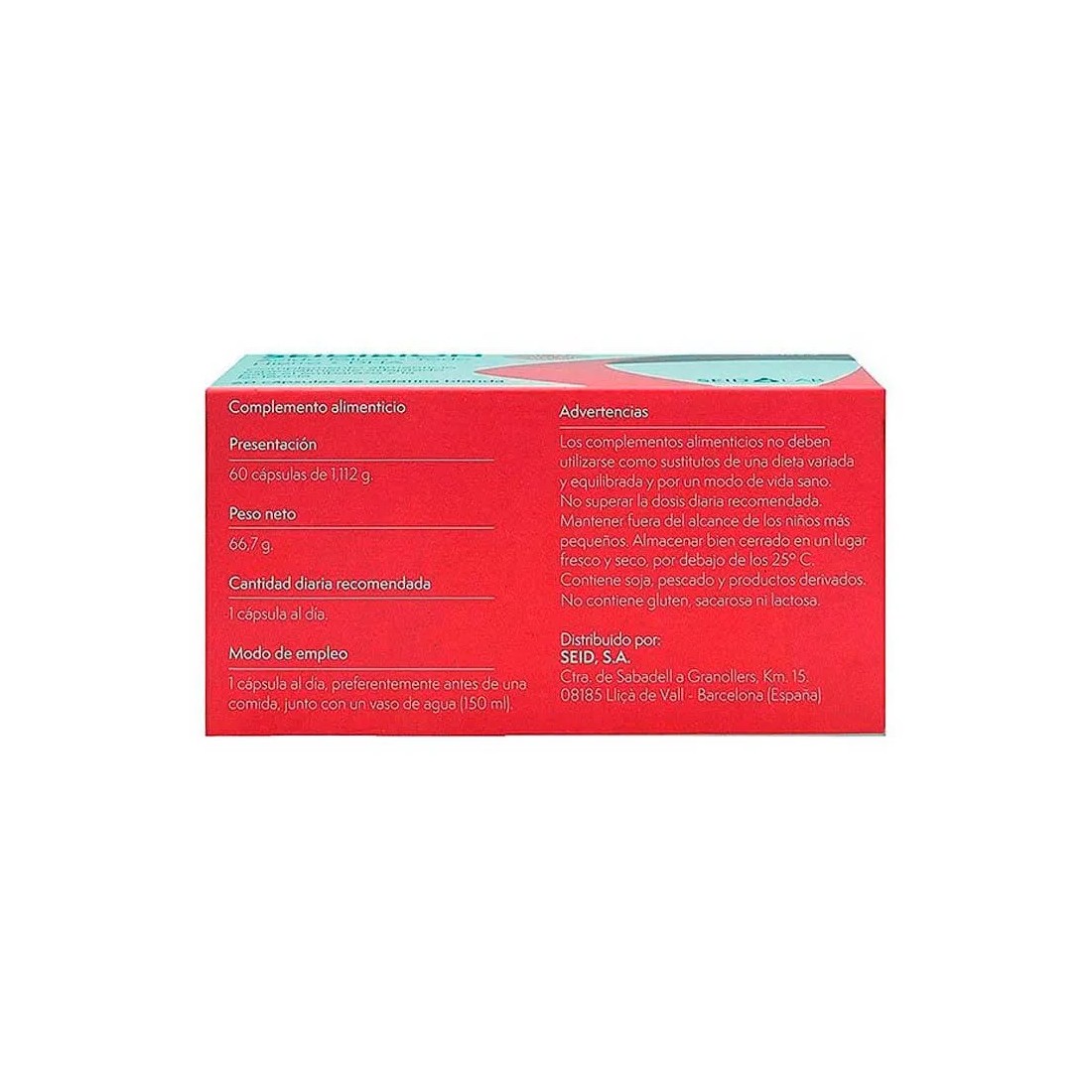 Seidibion 60 Capsulas composicion