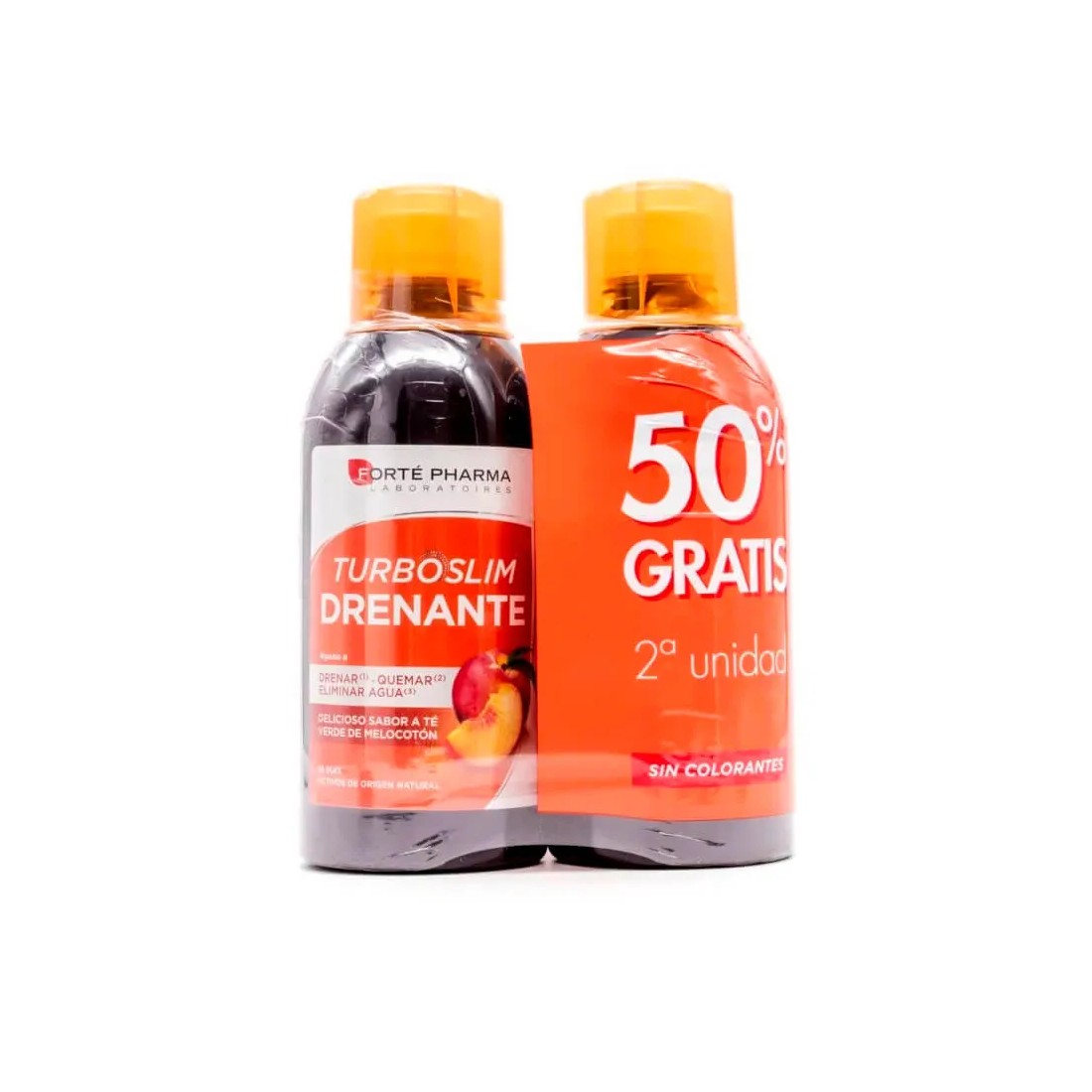 Forte Pharma Slim Drenante Melocotón Pack 2 x 500 ML