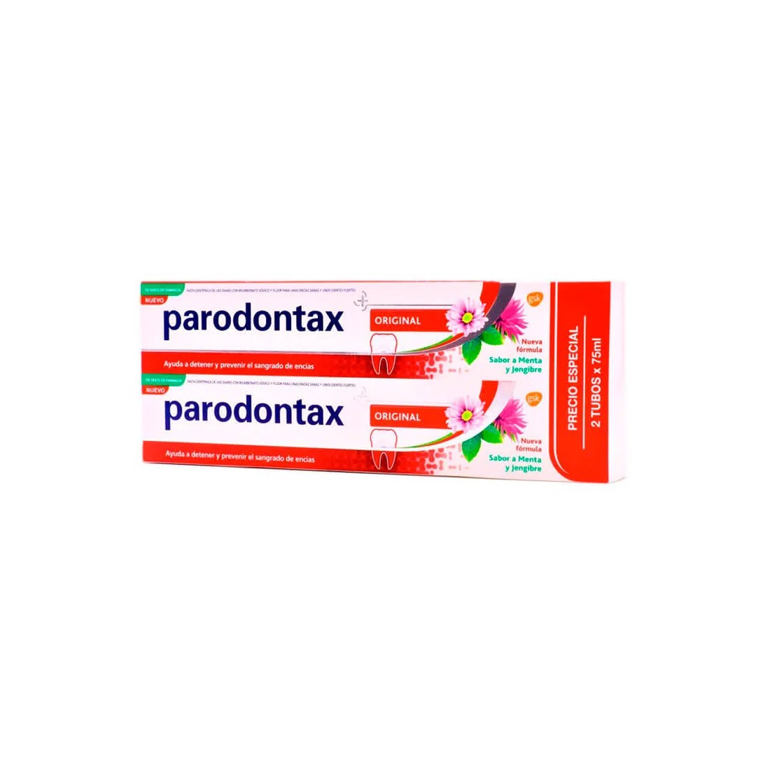 Parodontax Duplo Original Menta y Jengibre 75 Ml