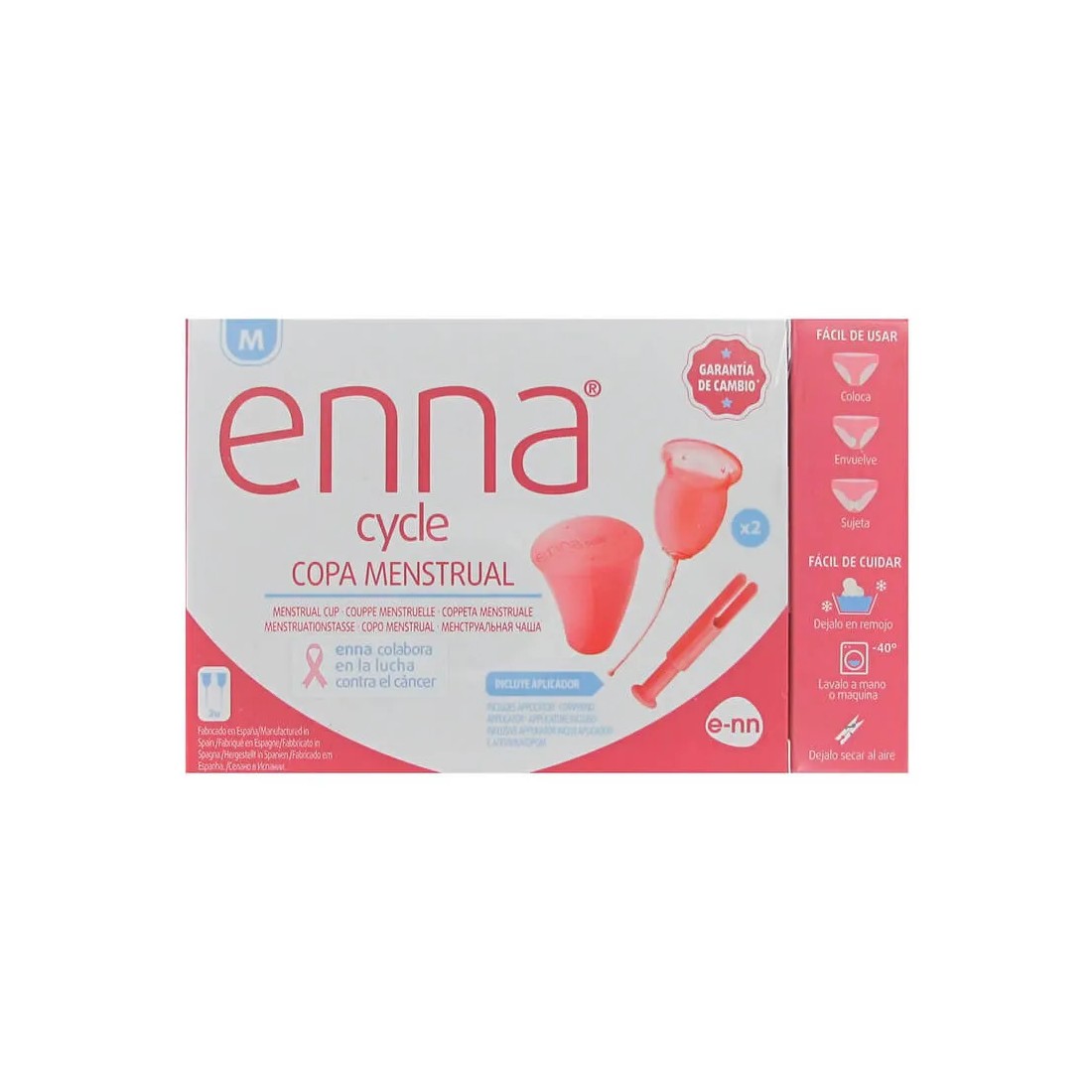 Enna Cycle Copa Menstrual Talla M 2 Unidades envase