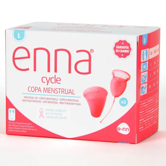 Enna Cycle Copa Menstrual Talla L 2 Unidades envase