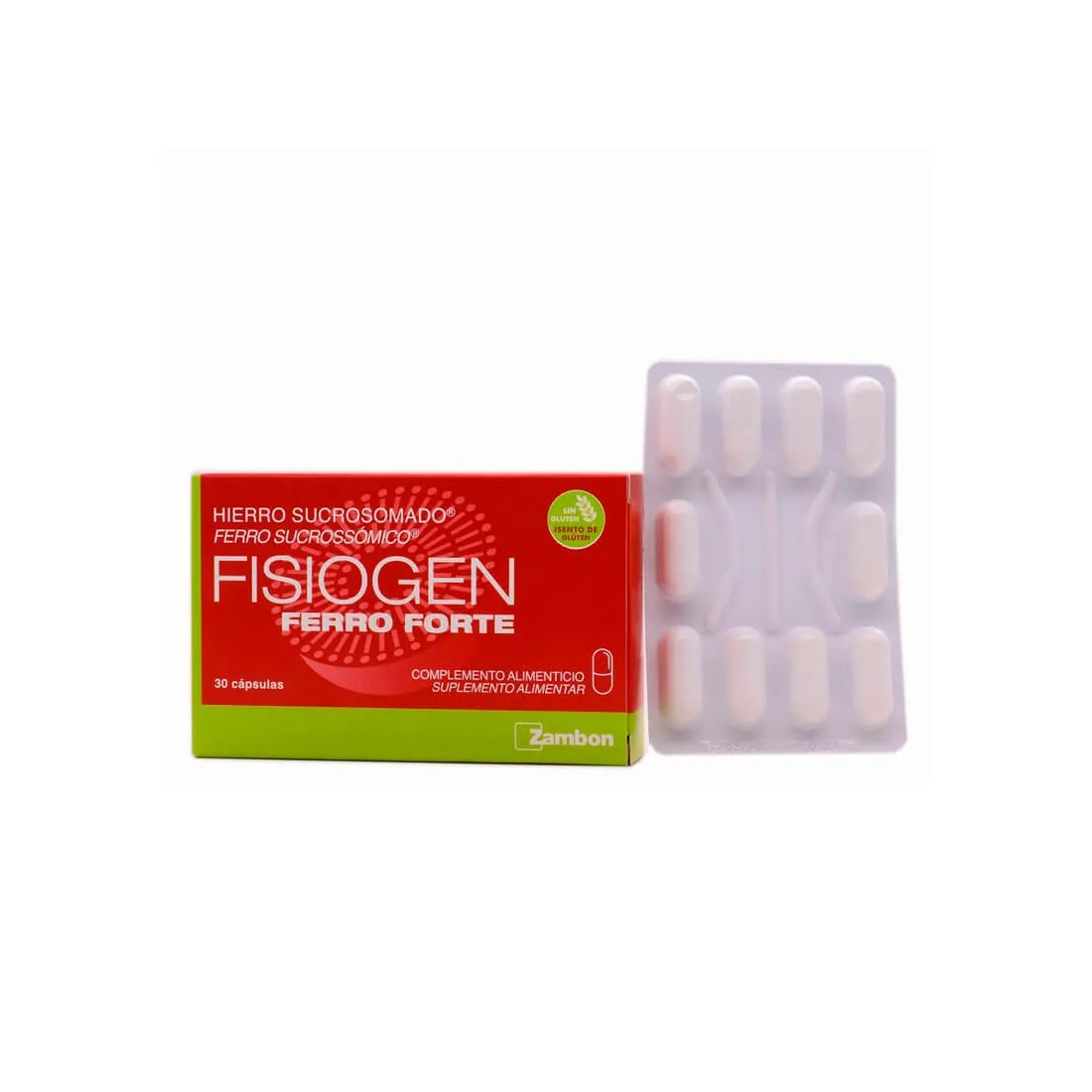 Fisiogen Forte Ferro 30 Capsulas contenido