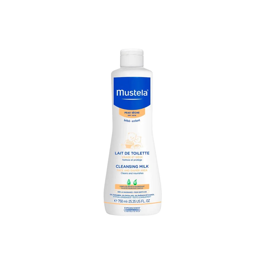 Mustela bebé loción piel seca 750 ml