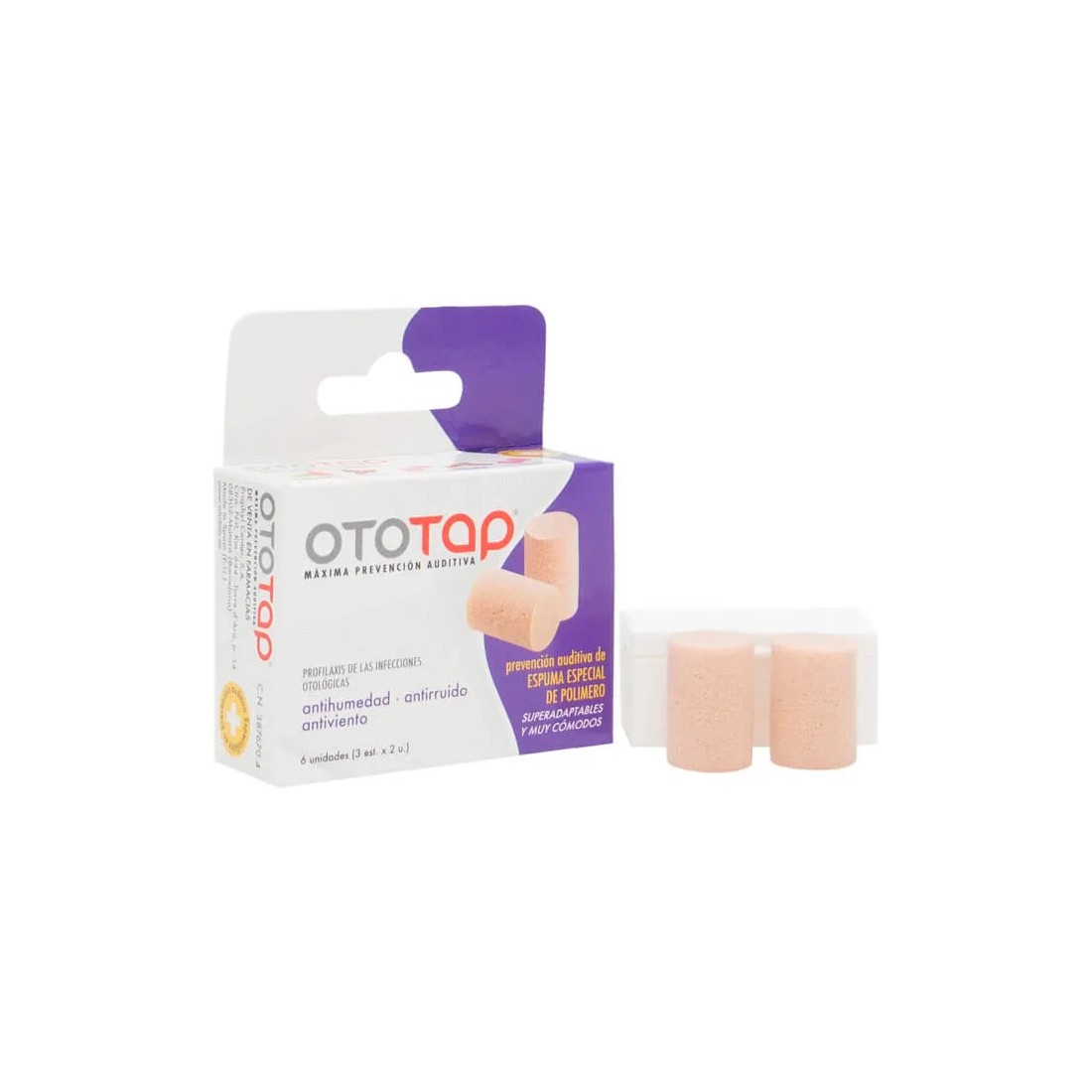 OtoTap Tapones Espuma 6 Unidades contenido