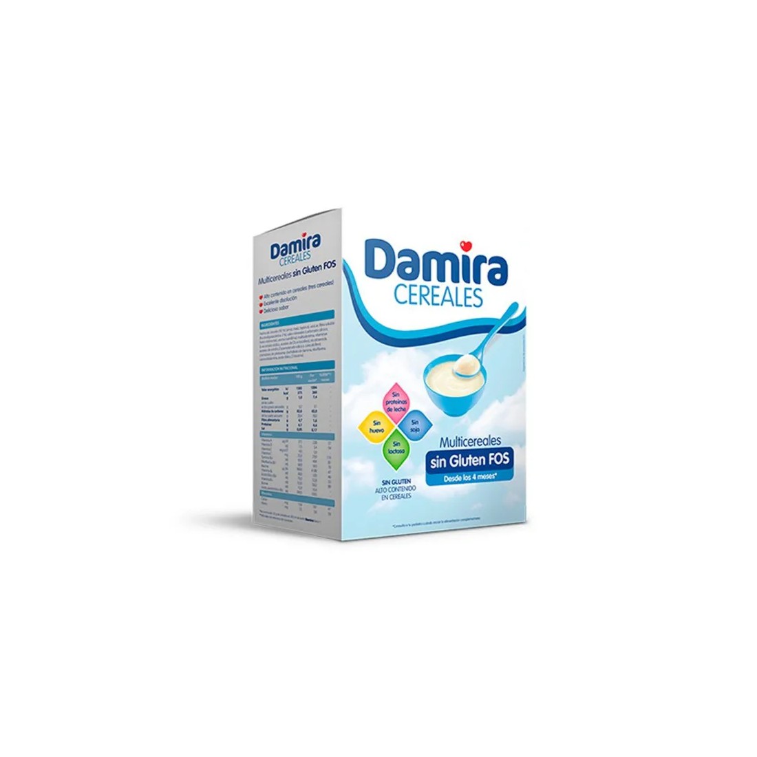 Compra Damira Multicereales Sin Gluten Con Fos 600 Gramos al mejor precio | Más Parafarmacia