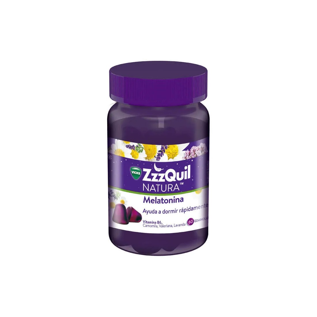 Vicks Zzzquil Natura Melatonina 60 Gominolas