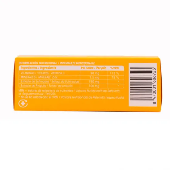 Redoxon Inmuno 4 14 Sobres Sabor Naranja ingredientes