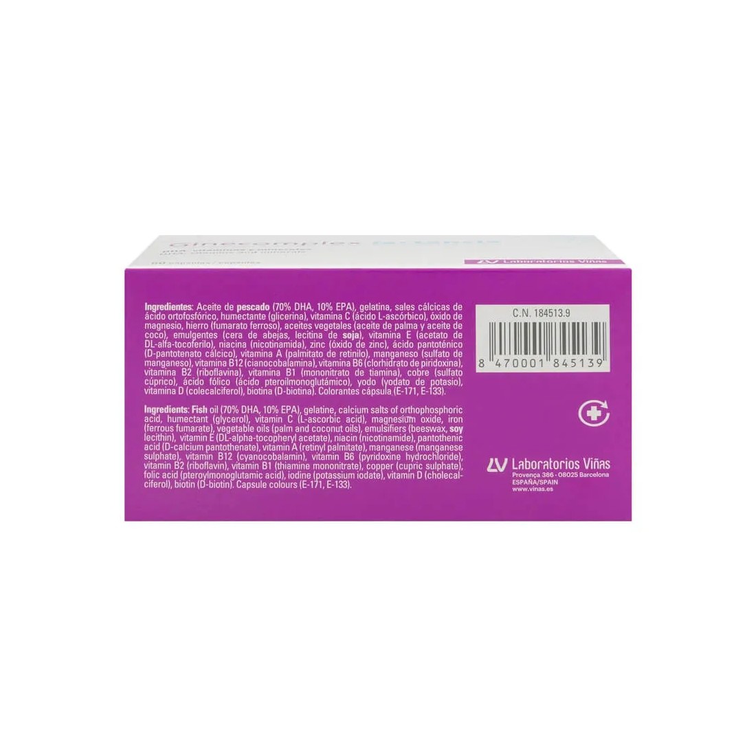 Ginecomplex Lactancia 60 Capsulas ingredientes