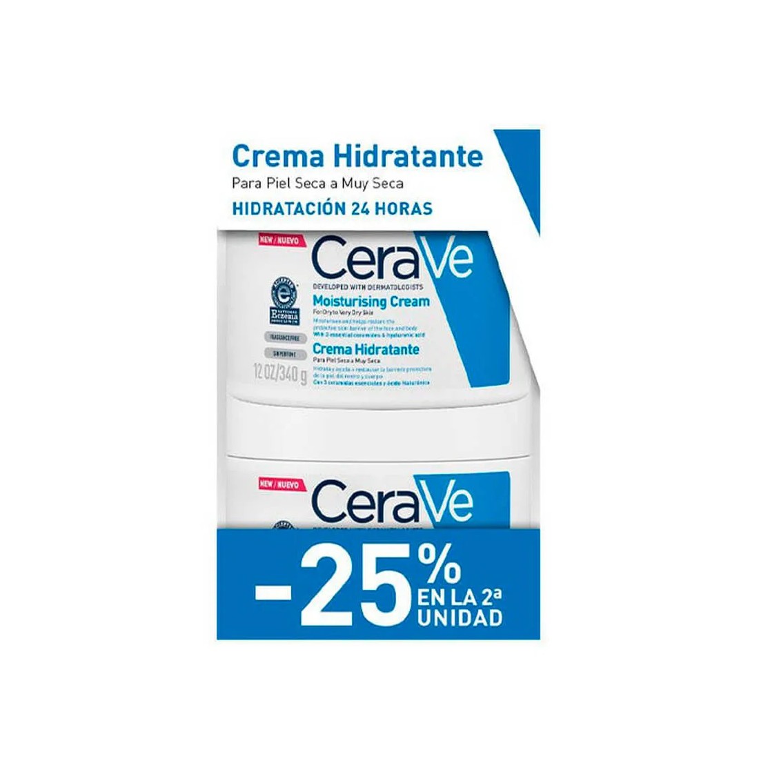 CeraVe Crema Hidratante Duplo 2x340g
