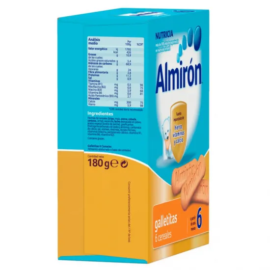 Almiron Galletitas 6 Cereales 180 Gramos ingredientes