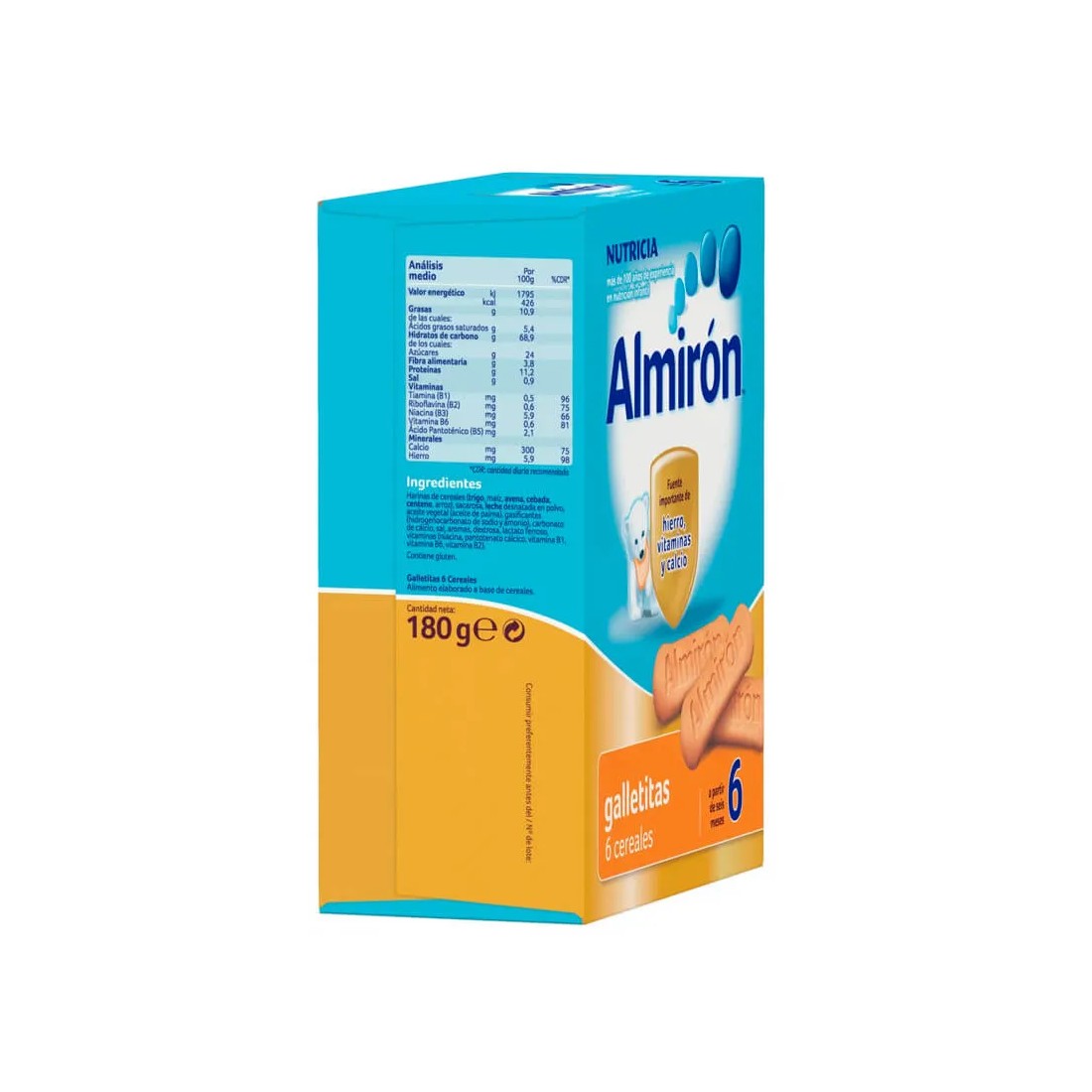 Almiron Galletitas 6 Cereales 180 Gramos ingredientes